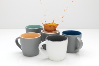 Taza con interior de color personalizada